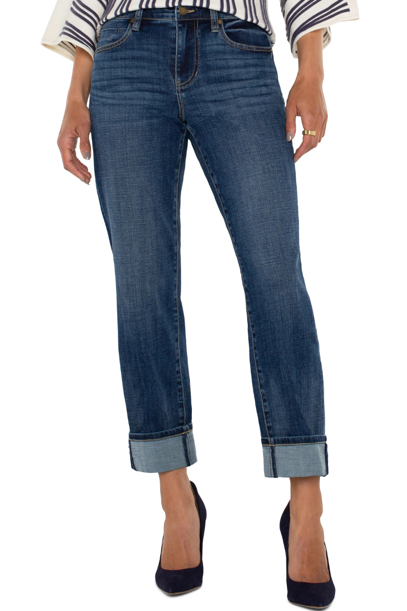 Liverpool Jeans | Marley Girlfriend Cuffed Jeans | Denim