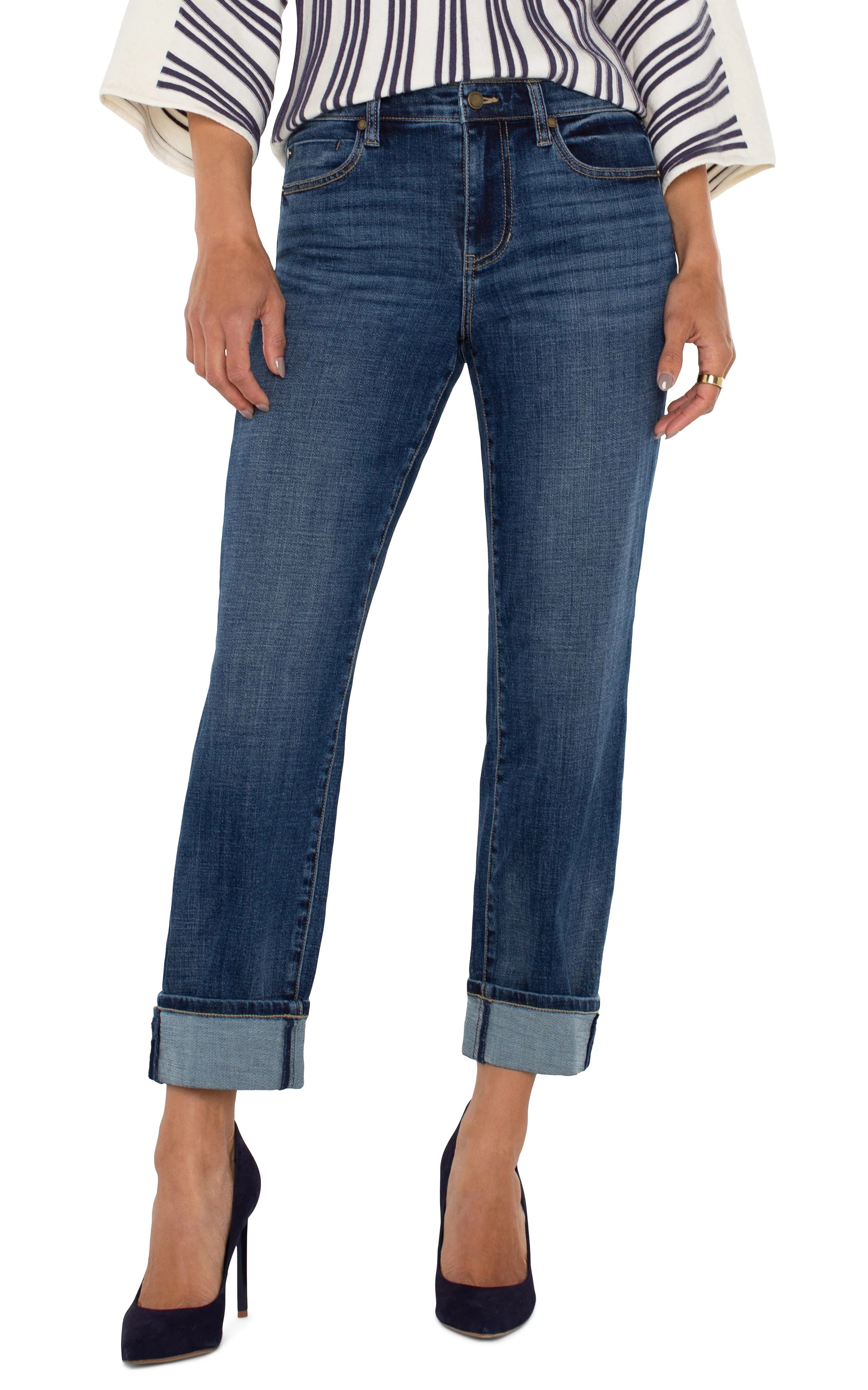 Liverpool Jeans | Marley Girlfriend Cuffed Jeans | Denim