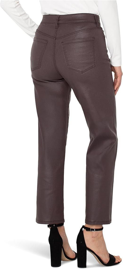 Liverpool Jeans | Kennedy High Rise Straight Pants | Raisin