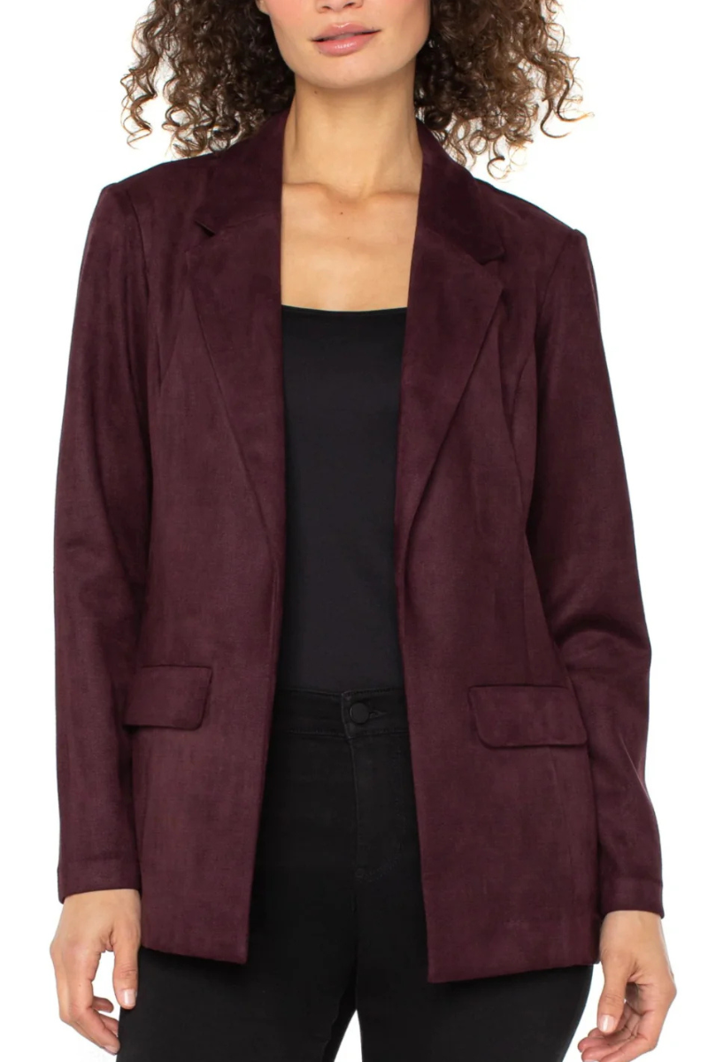 Liverpool Jeans | Boyfriend Blazer | Dark Oxblood