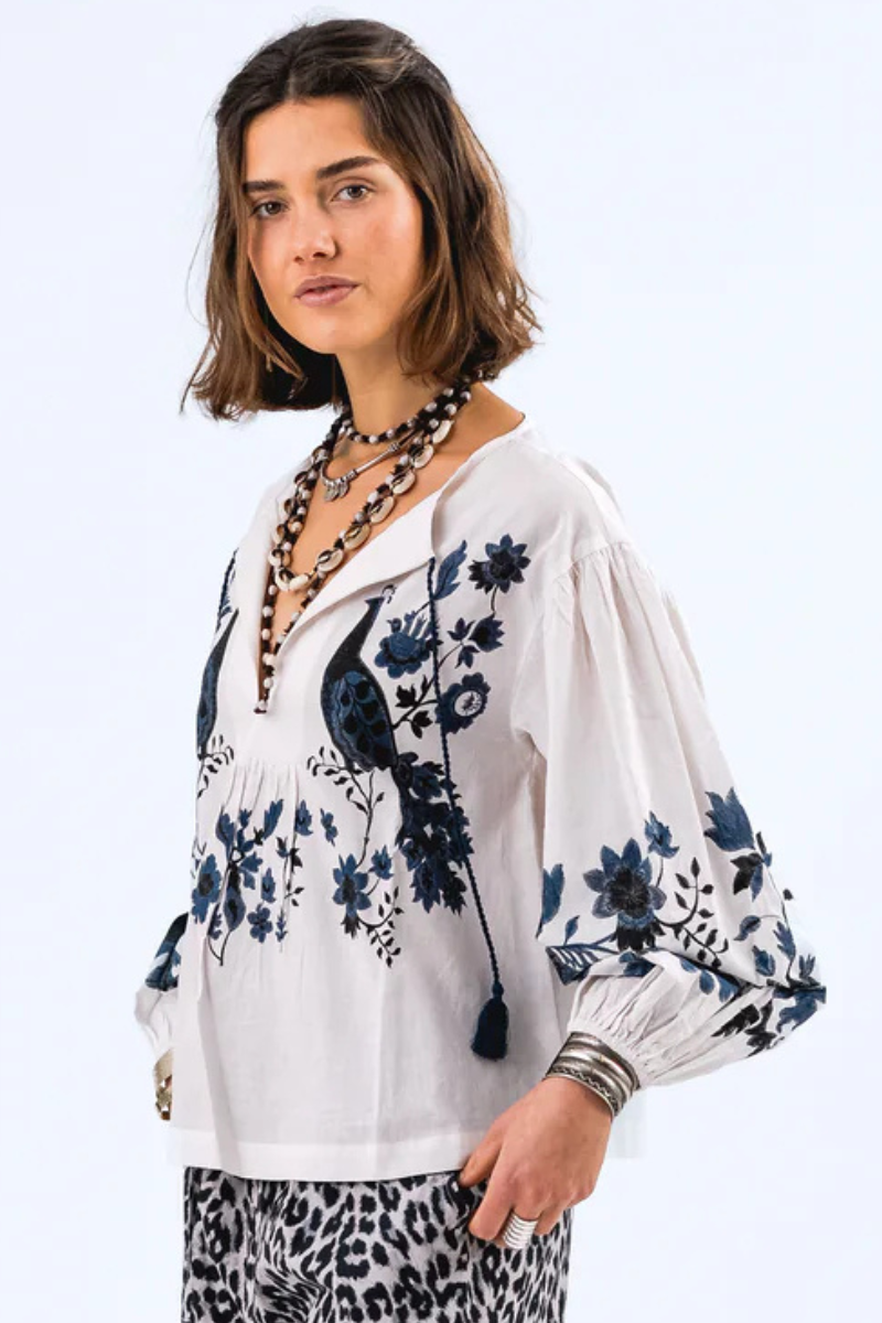 Lolly's Laundry | Askar Blouse | Creme