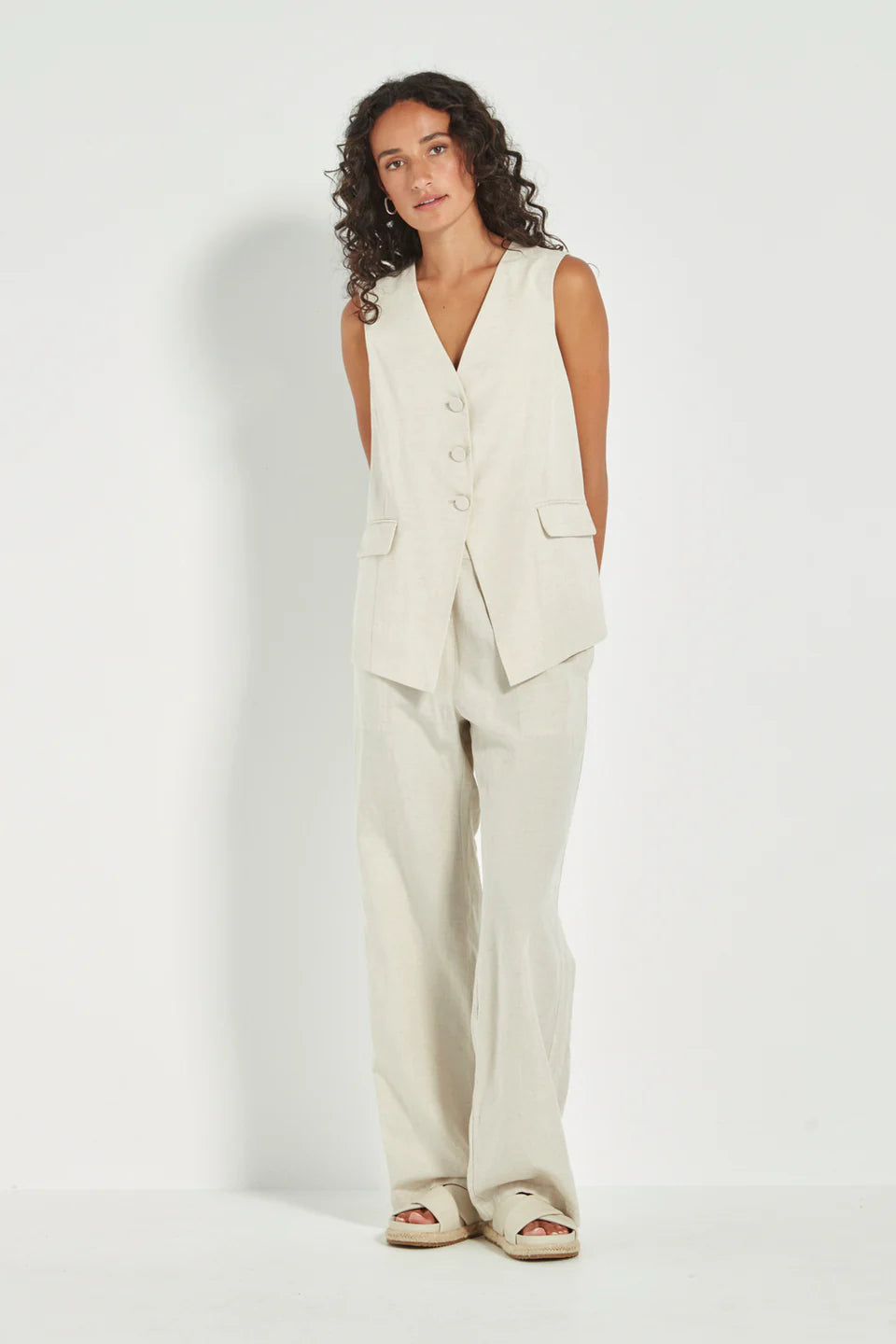 Verge | Loretta Vest | Cashew