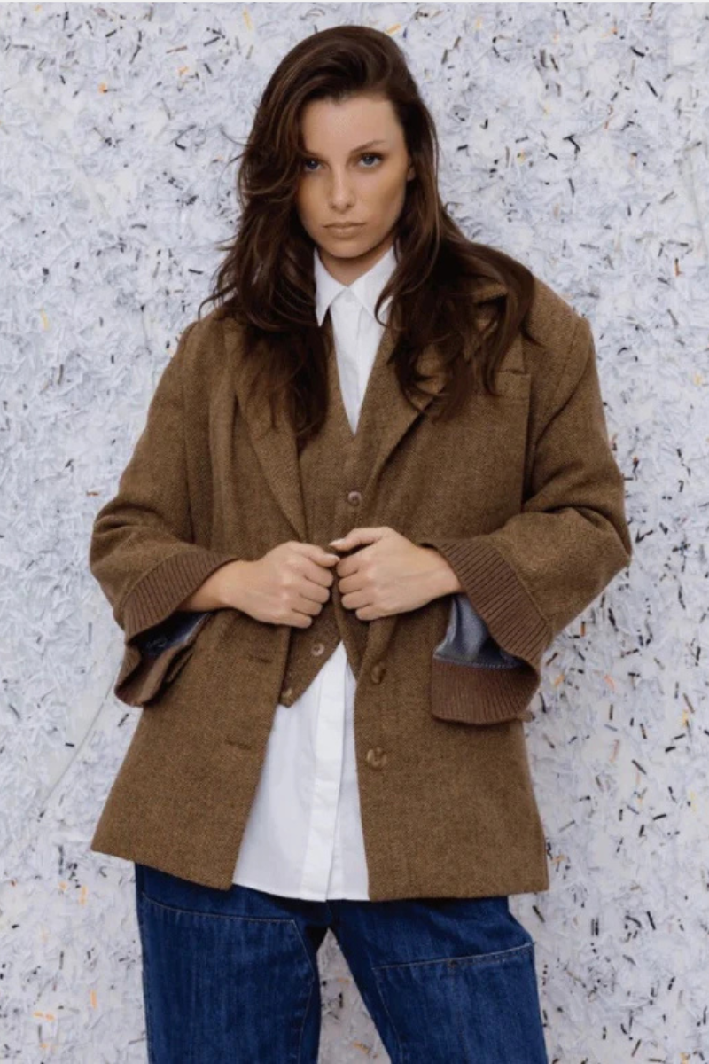 M A Dainty | Bagsy Jacket | Camel Tweed