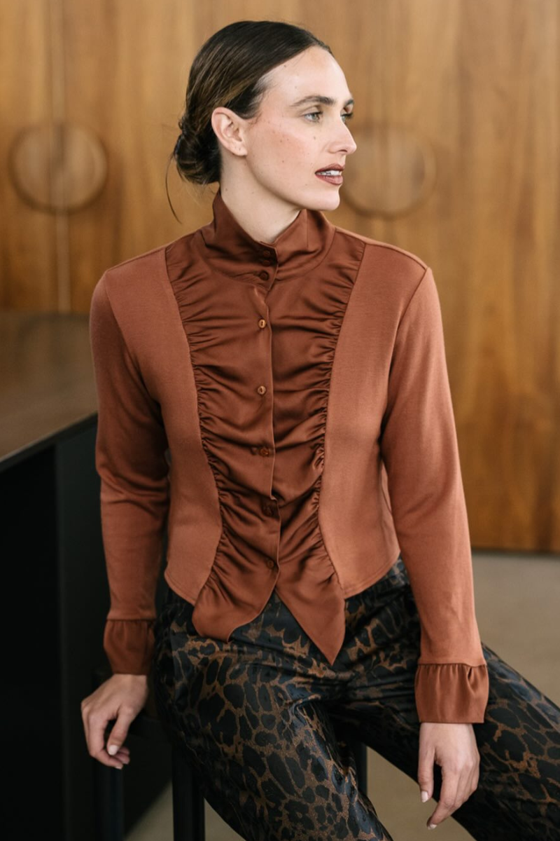 Maud Dainty | Freya Top | Tan