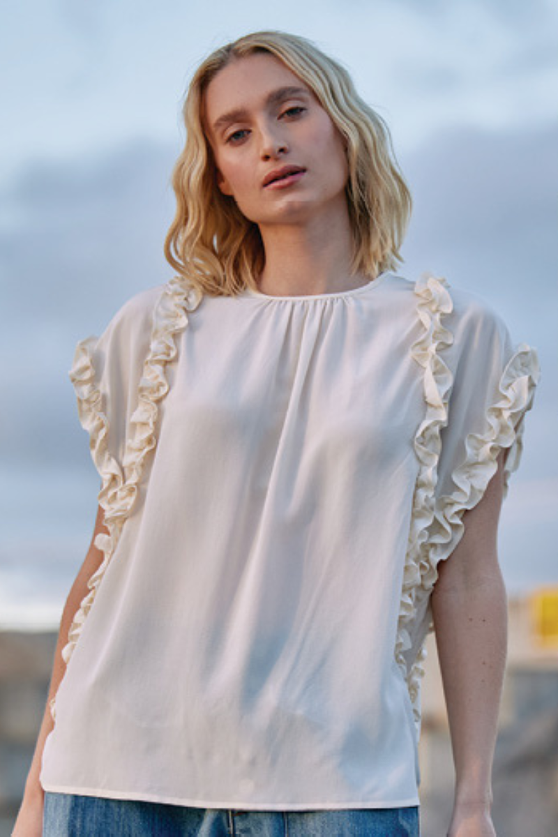 M A Dainty | Mousse Blouse | New Cream