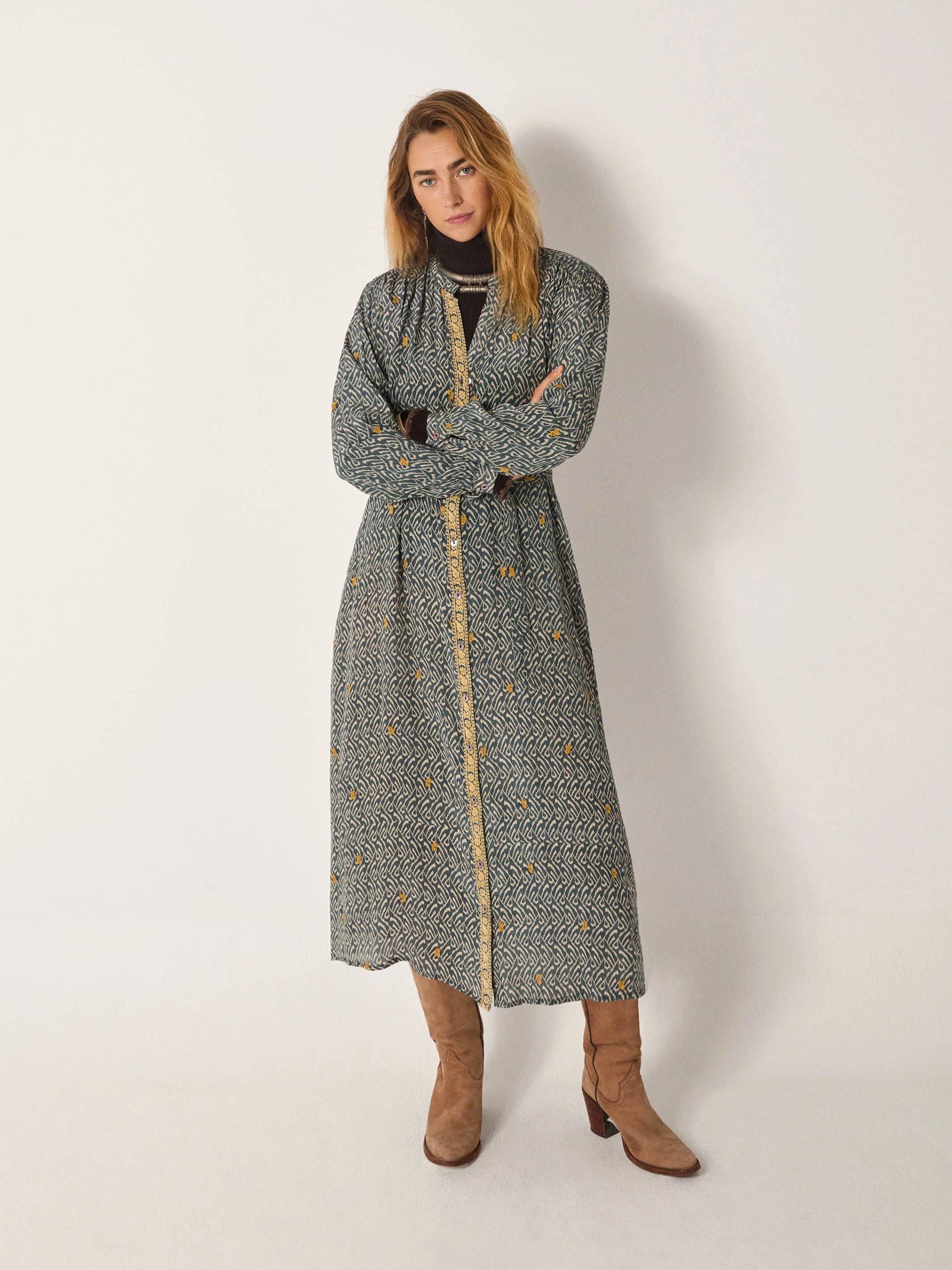 Maison Hotel | Ophelia Dress | Blue Shibori