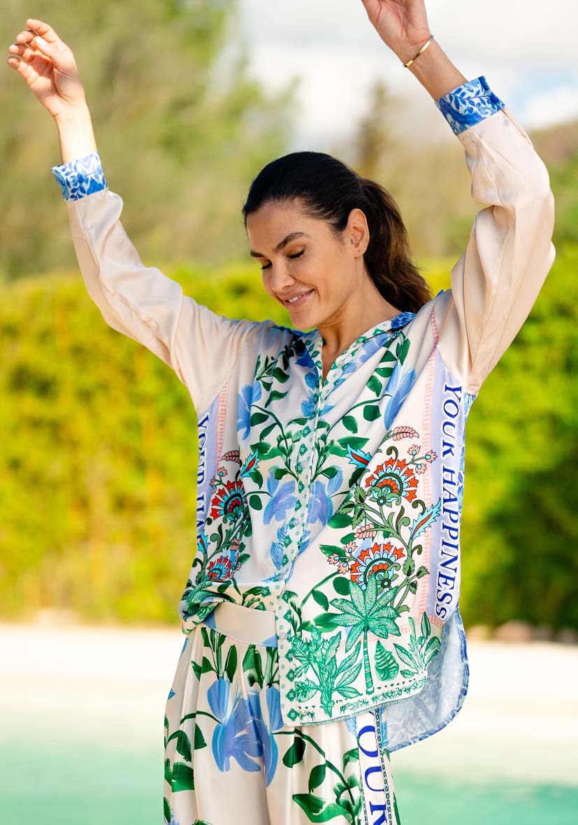 Miss Goodlife | Ladies Blouse | Green Garden