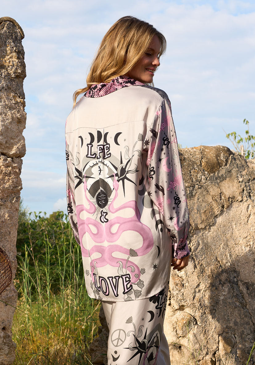 Miss Goodlife | Love Life Blouse | Multi
