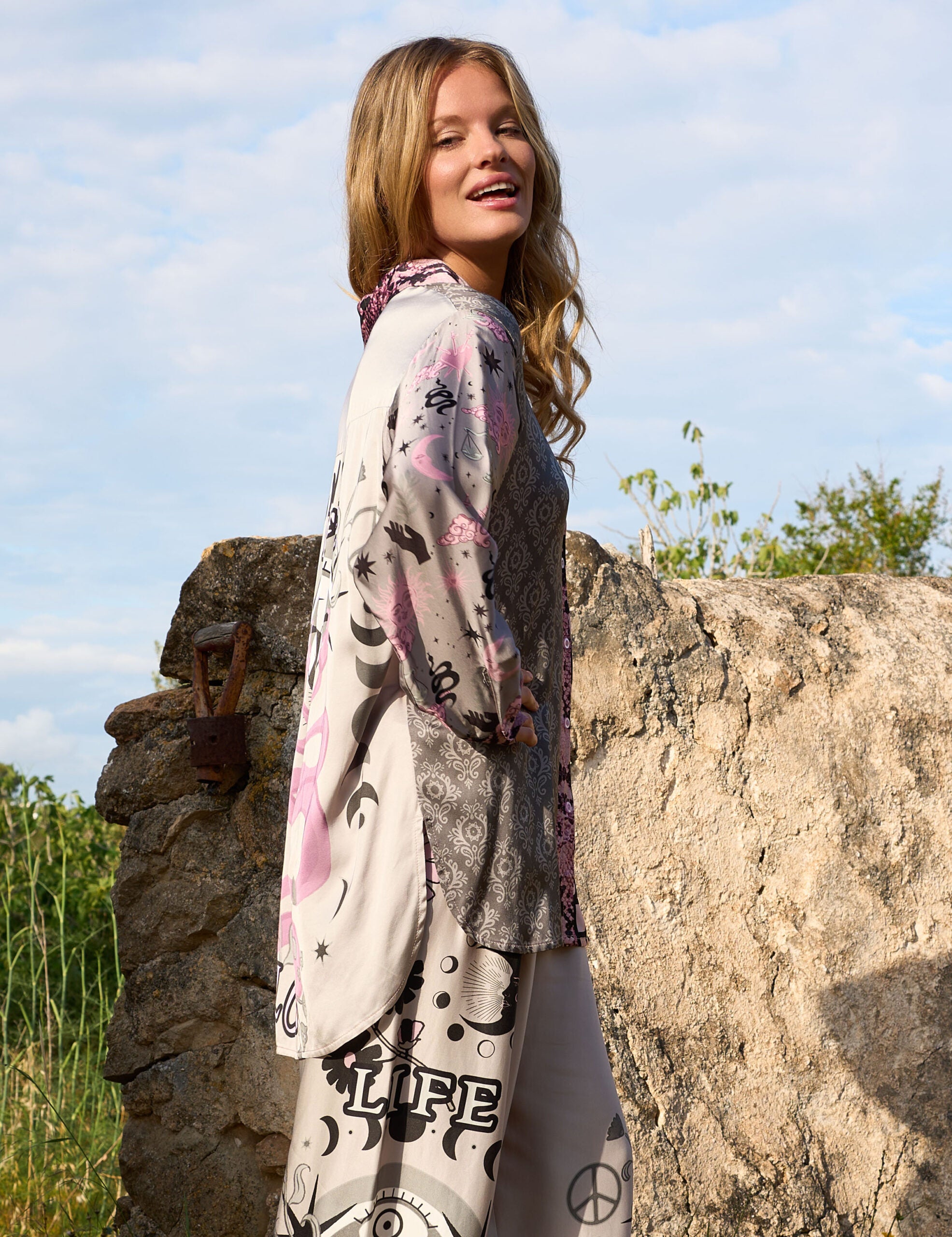 Miss Goodlife | Love Life Blouse | Multi