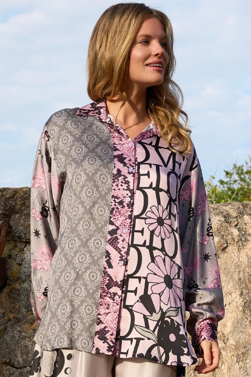 Miss Goodlife | Love Life Blouse | Multi