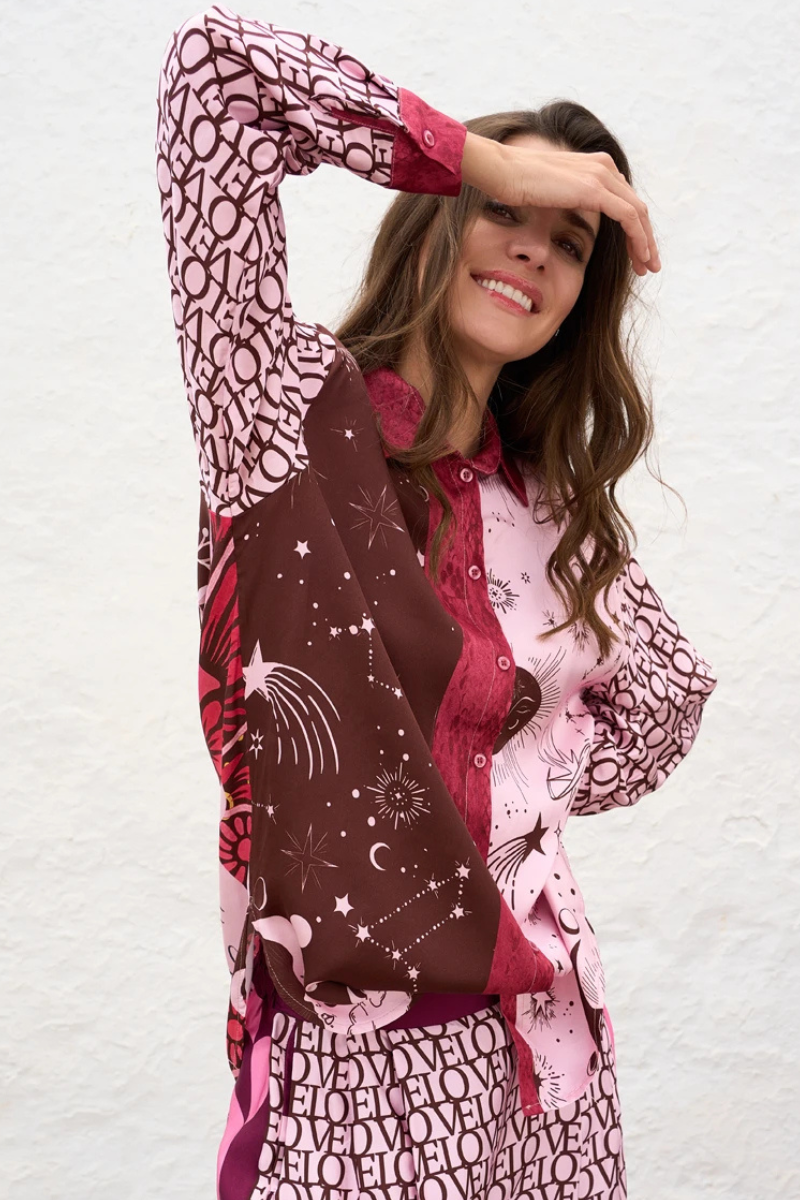 Miss Goodlife | Snake Charm Blouse | Multicolour