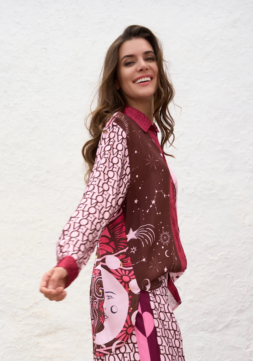 Miss Goodlife | Snake Charm Blouse | Multicolour