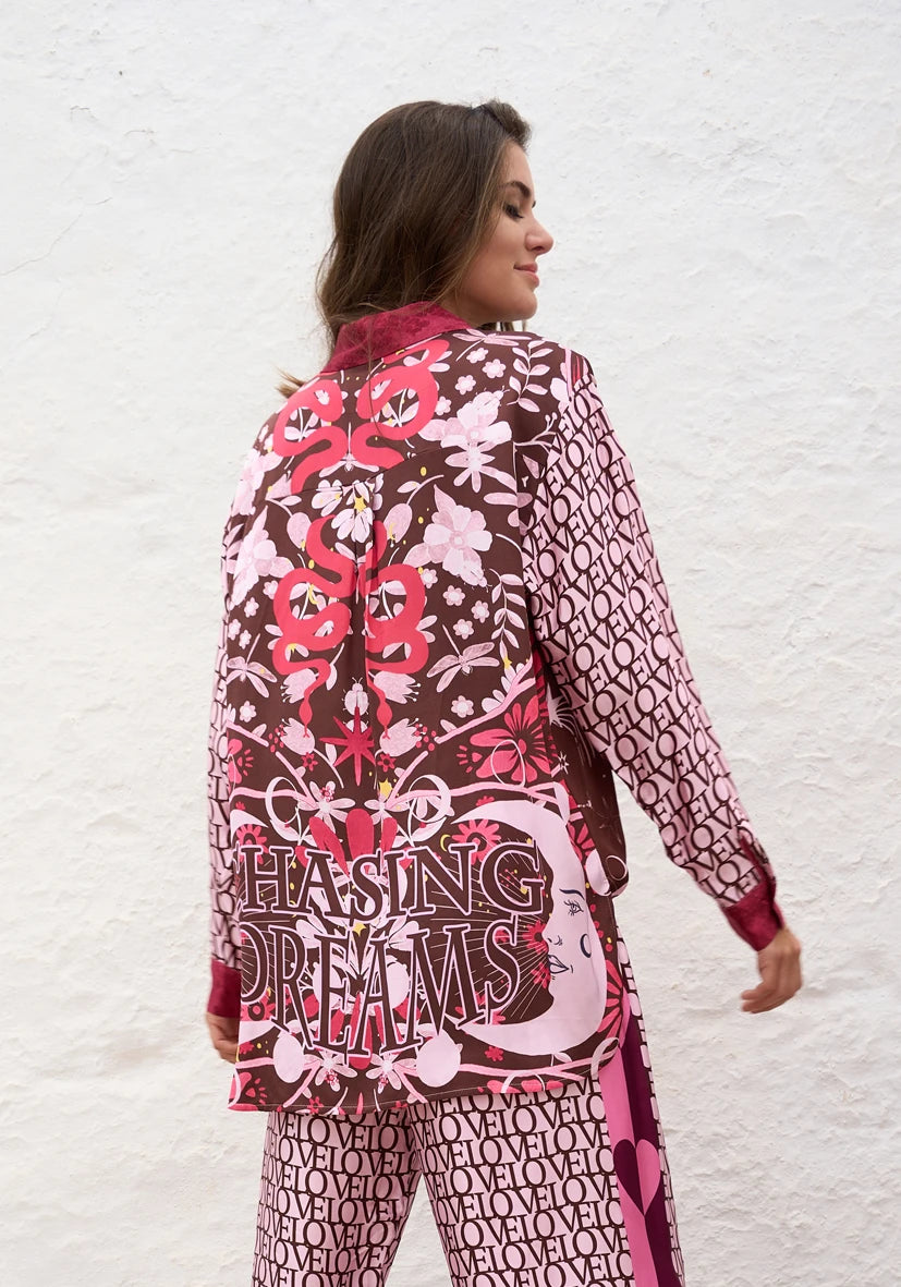 Miss Goodlife | Snake Charm Blouse | Multicolour
