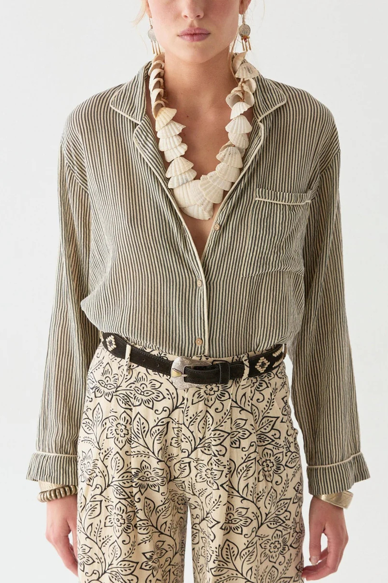 Maison Hotel | Dodo Blouse | Bidart Marine Stripe