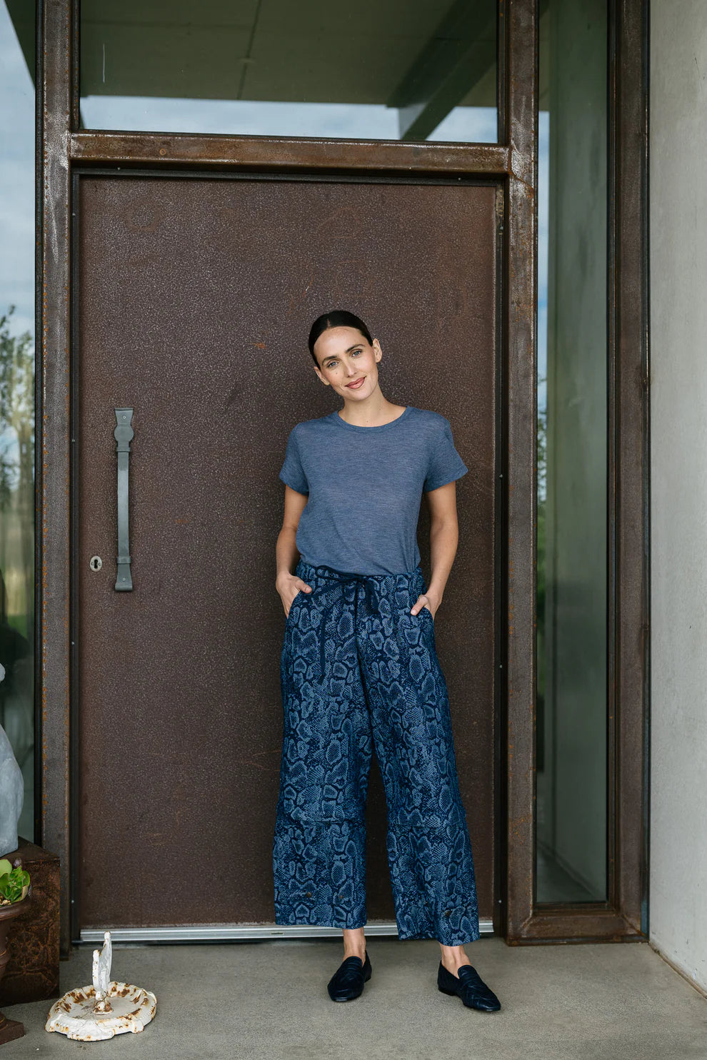 Maud Dainty | Trucker Pants | Denim  Snake