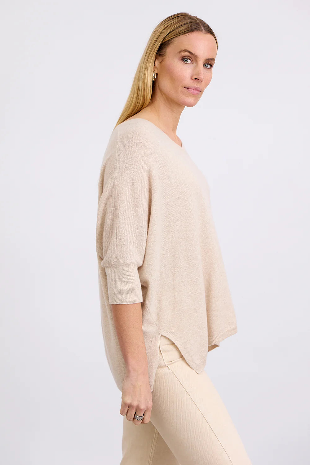 Mia Fratino | Hattie Wide Tee | French Navy