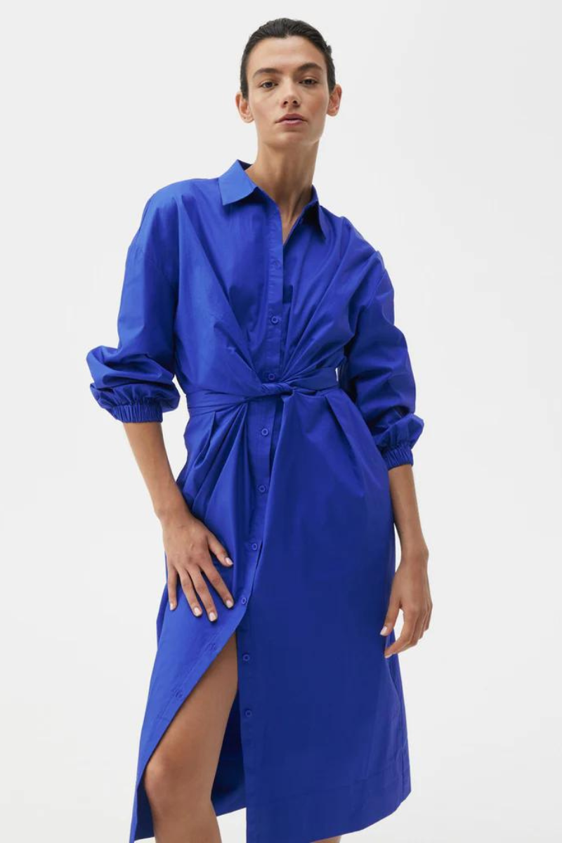 Morrison - Ari Shirt Dress - Cobalt