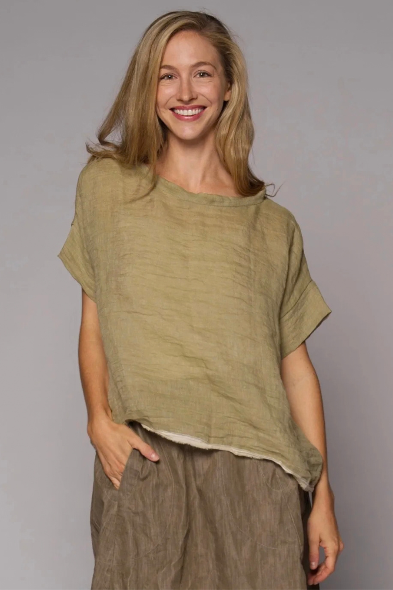 Muse | Gauze Top | Thyme