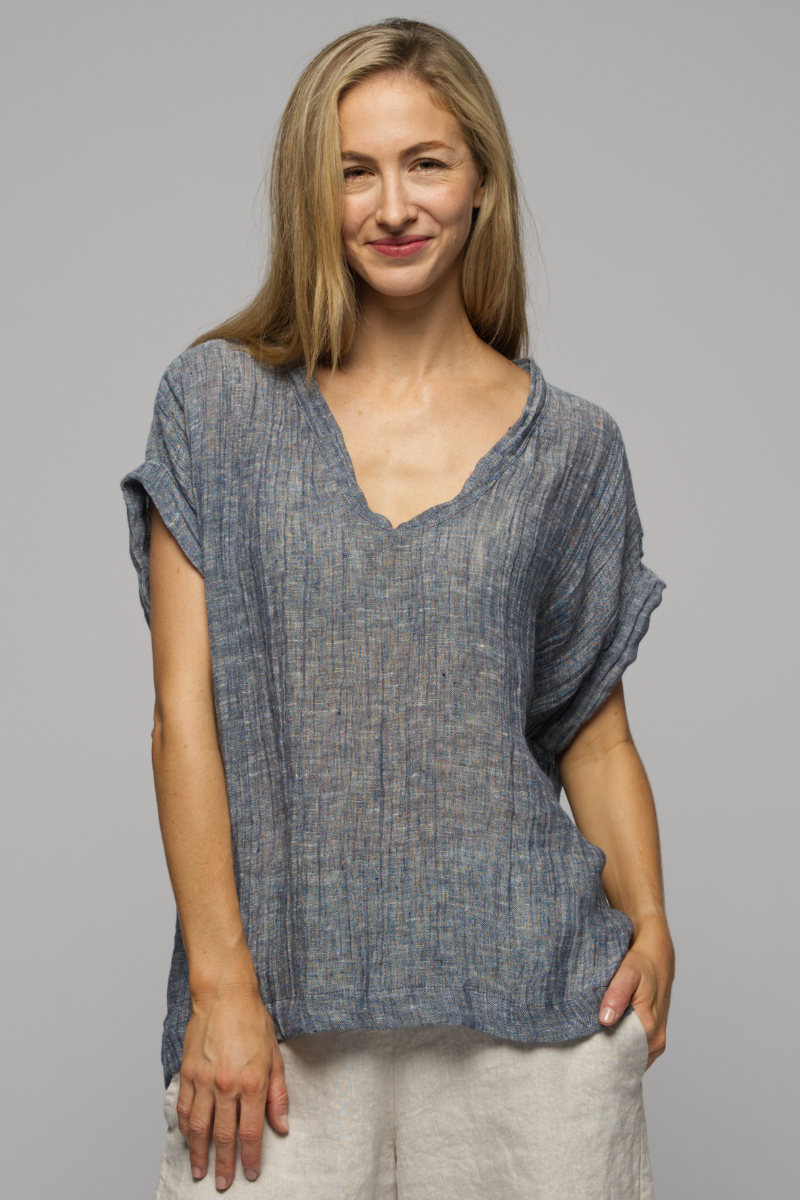 Muse | Imogen Top | Denim Blue