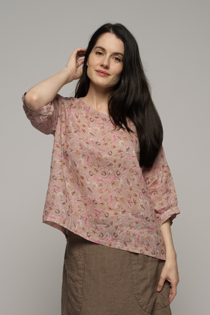 Muse | Jane Top | Pink Floral