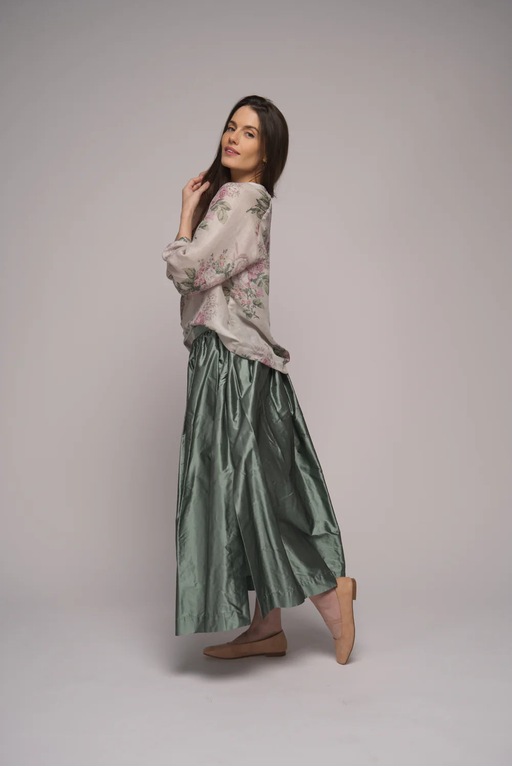 Muse | Tallula Silk Skirt | Abyss