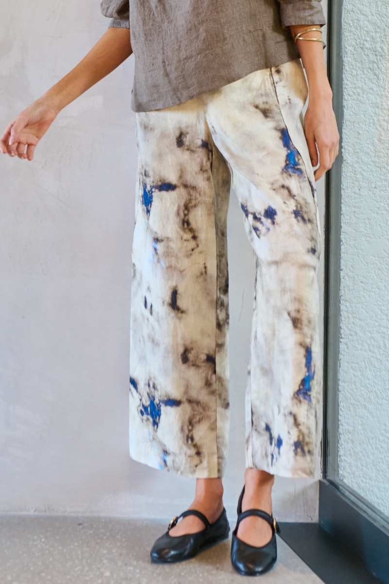 Naturals | Flat Front Pants with Internal Pocket | Emperador