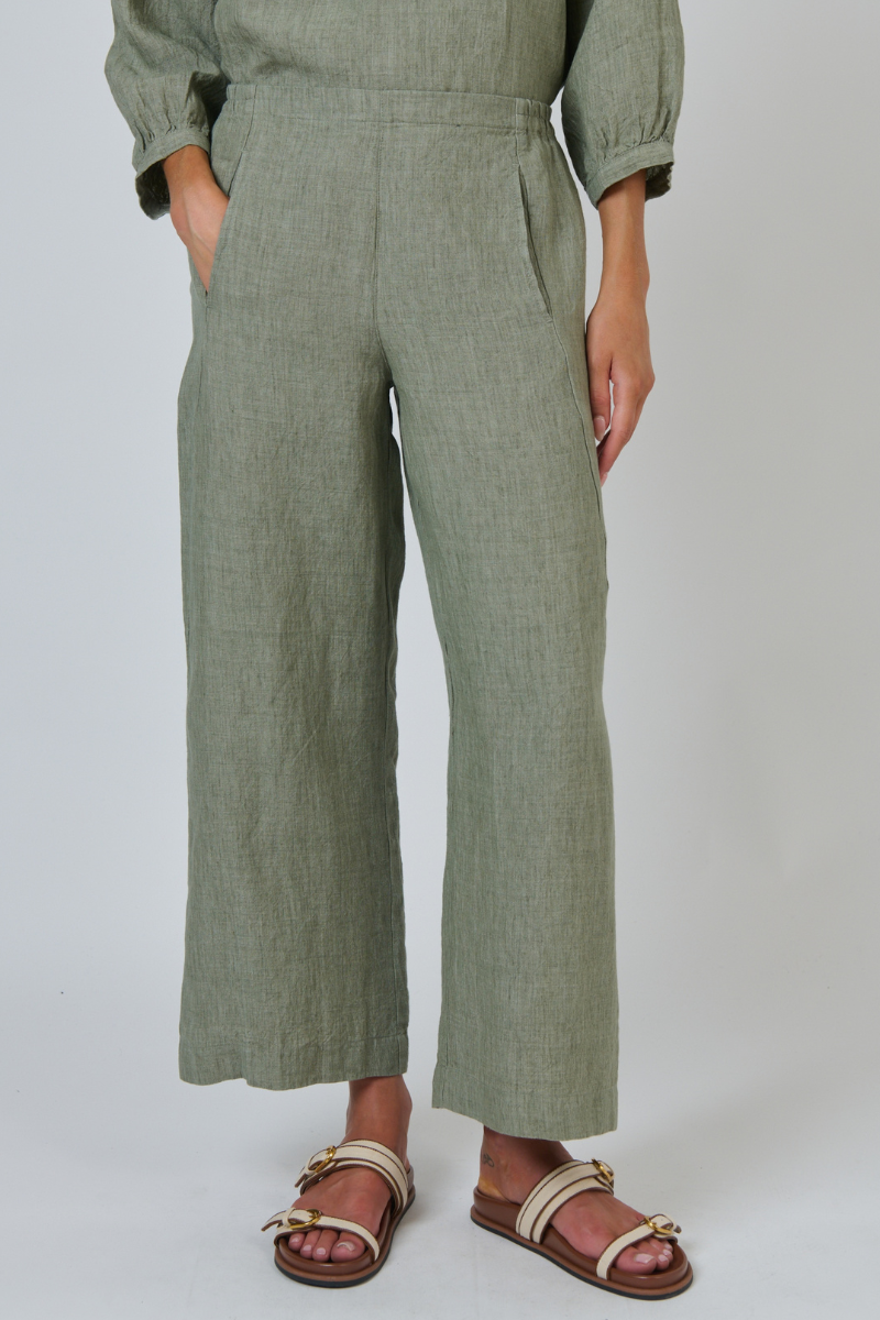 Naturals | Linen Pants | Artichoke