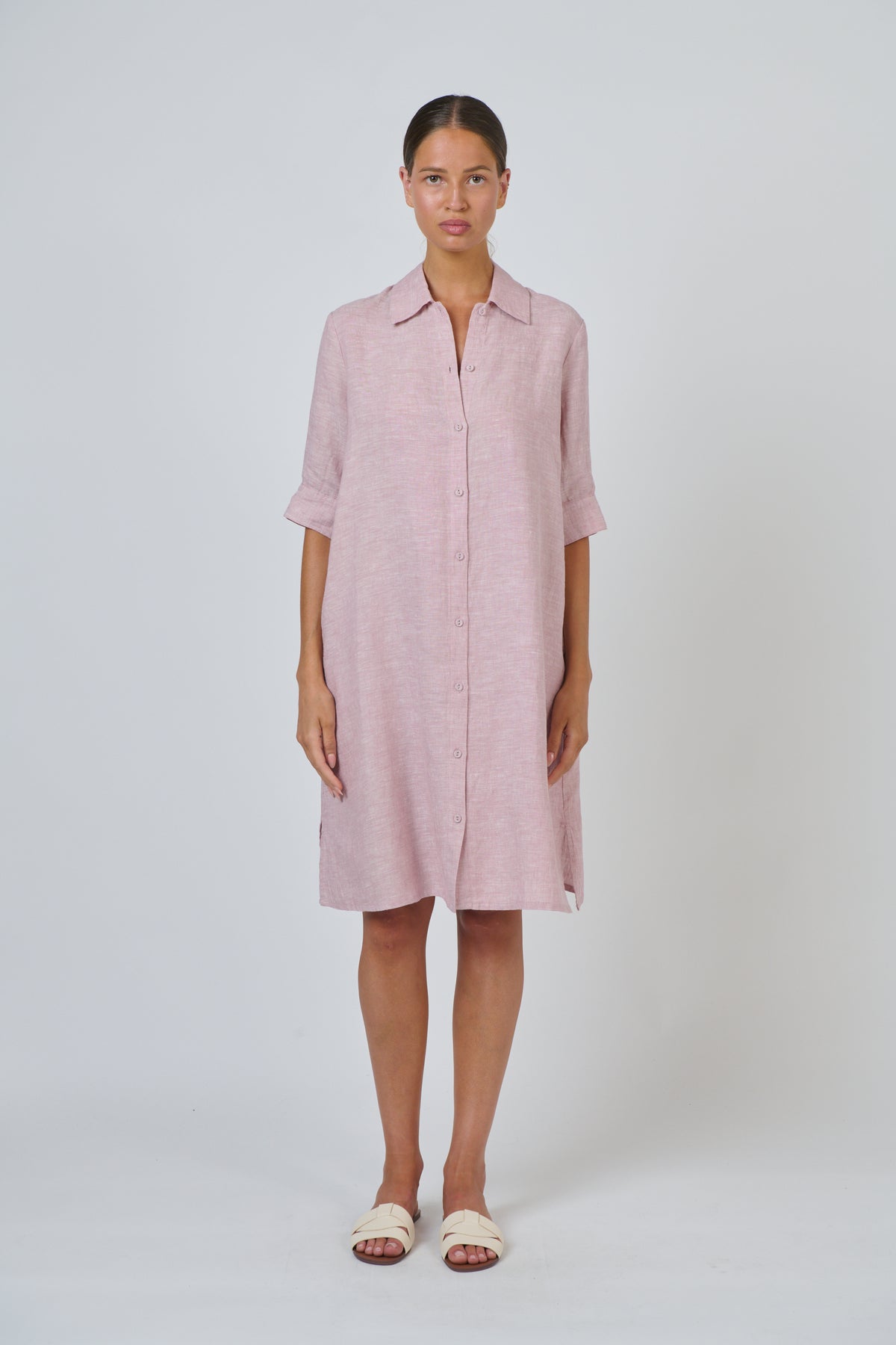 Naturals | Linen Dress | Radish