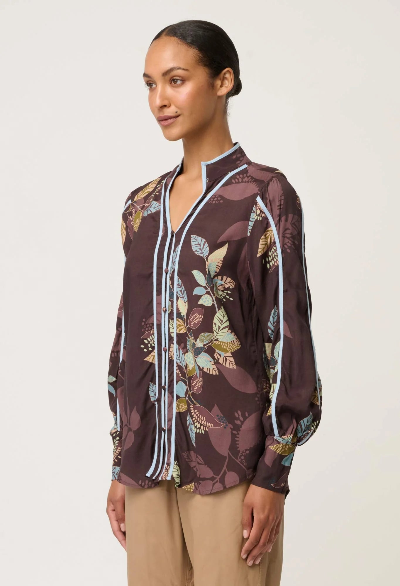 Once Was | Asher Faille Shirt | Ember Vines