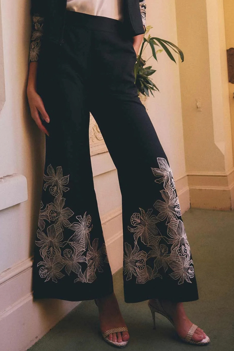 Once Was | Willow Linen Pants | Black