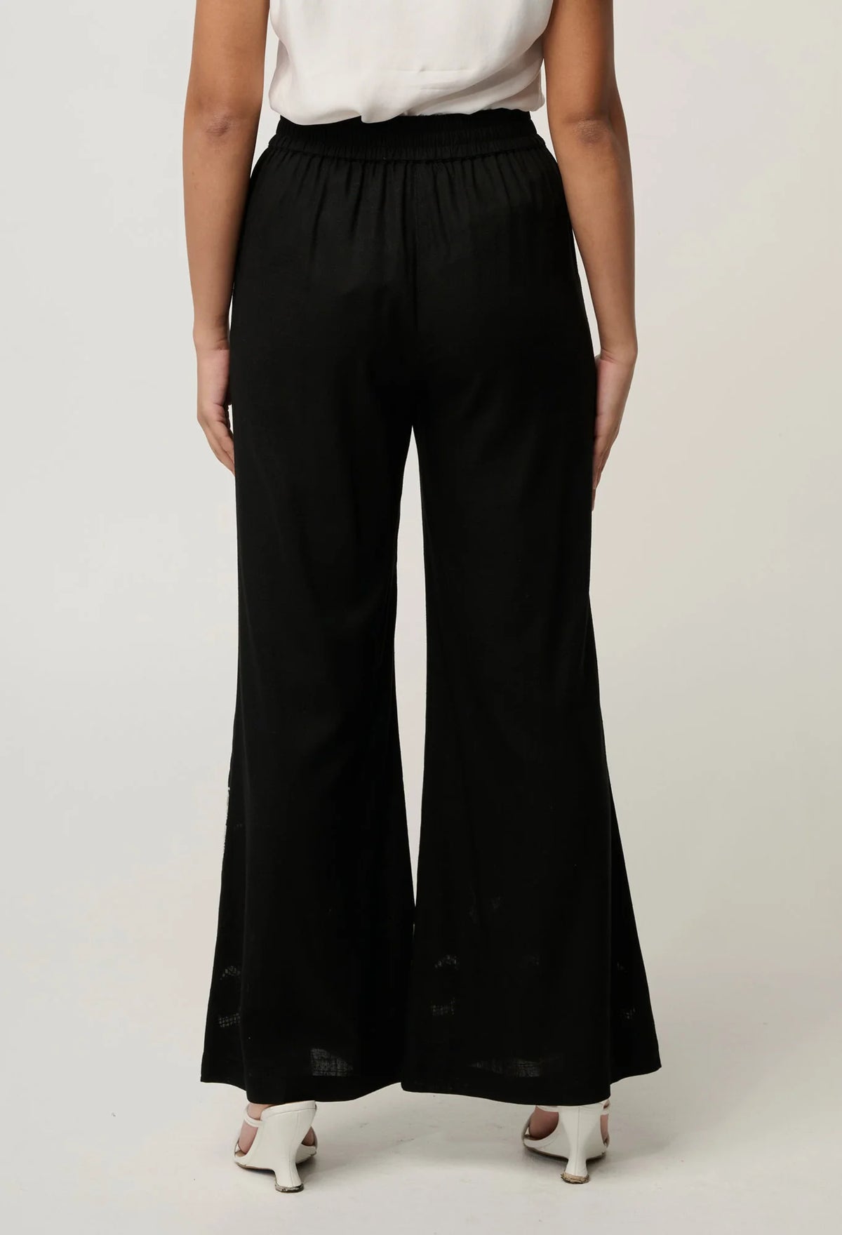 Once Was | Willow Linen Pants | Black