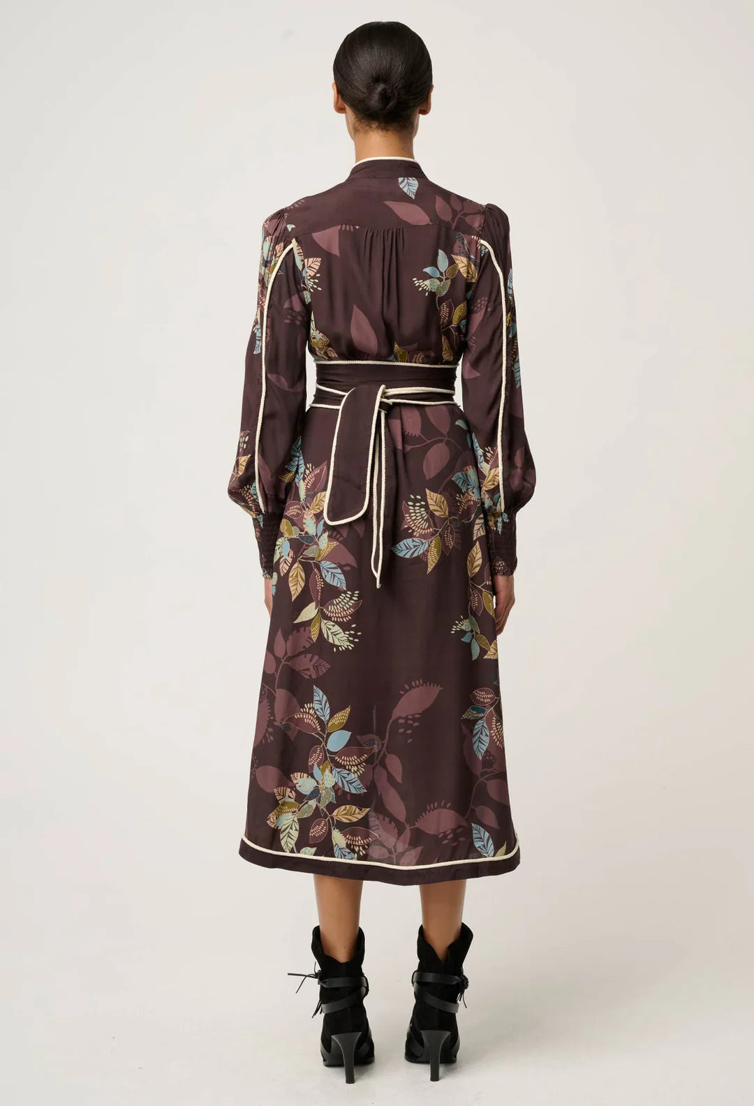 Once Was | Camille Faille Curved Hem Dress | Ember Vines
