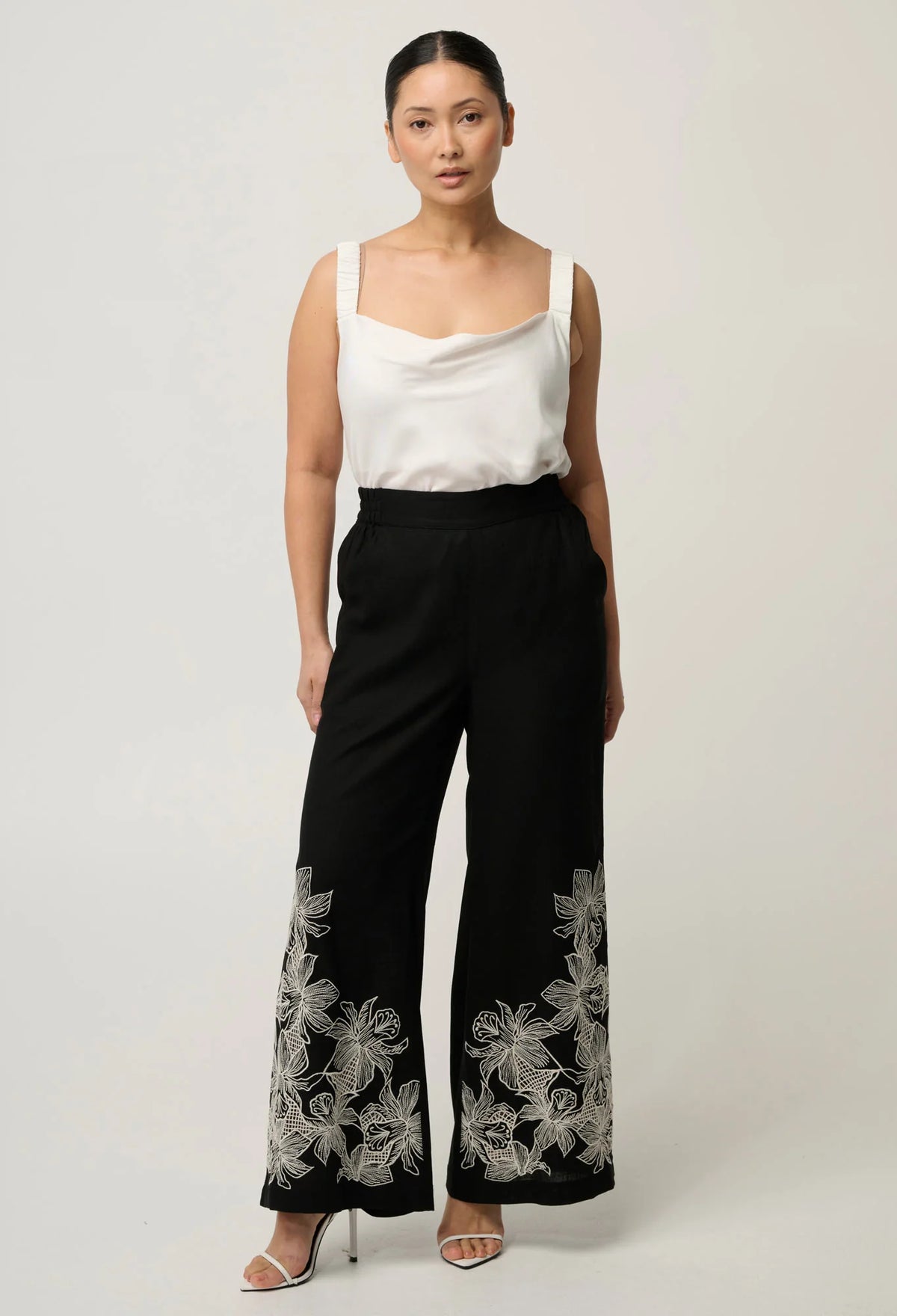 Once Was | Willow Linen Pants | Black (Petite)