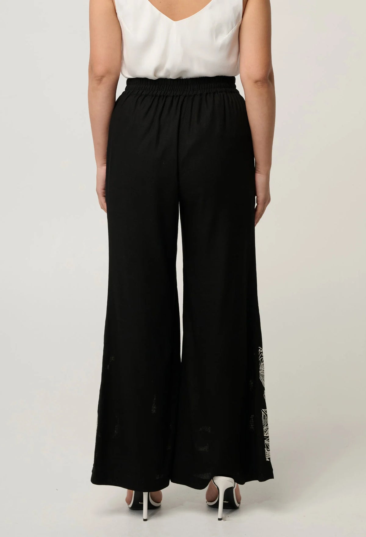 Once Was | Willow Linen Pants | Black (Petite)