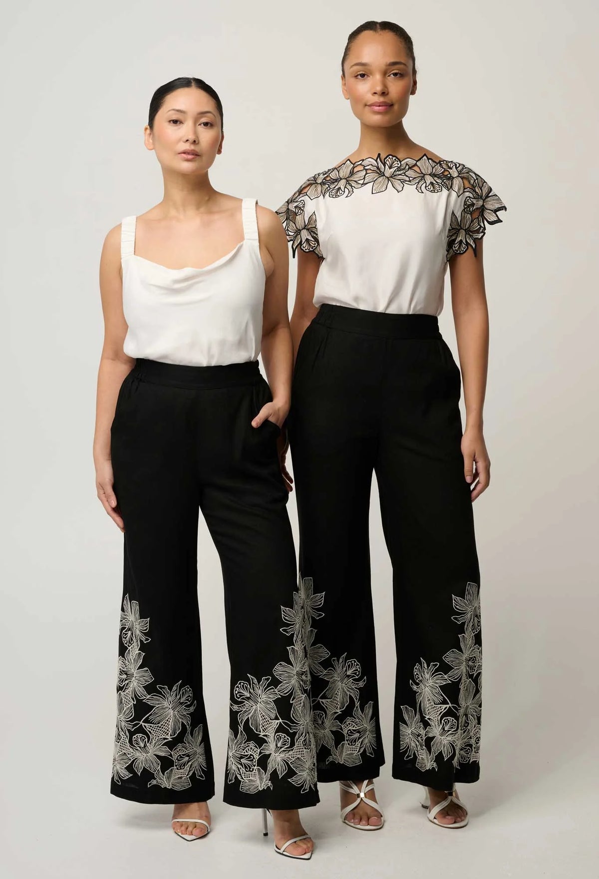 Once Was | Willow Linen Pants | Black (Petite)