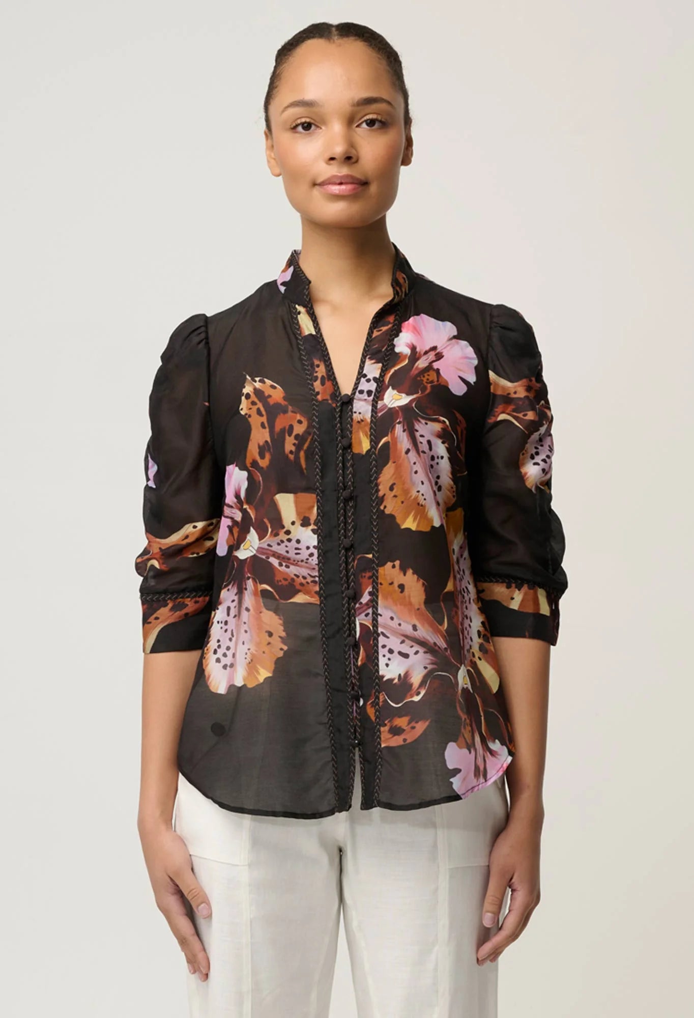 Once Was | Calantha Blouse | Sunset Orchid