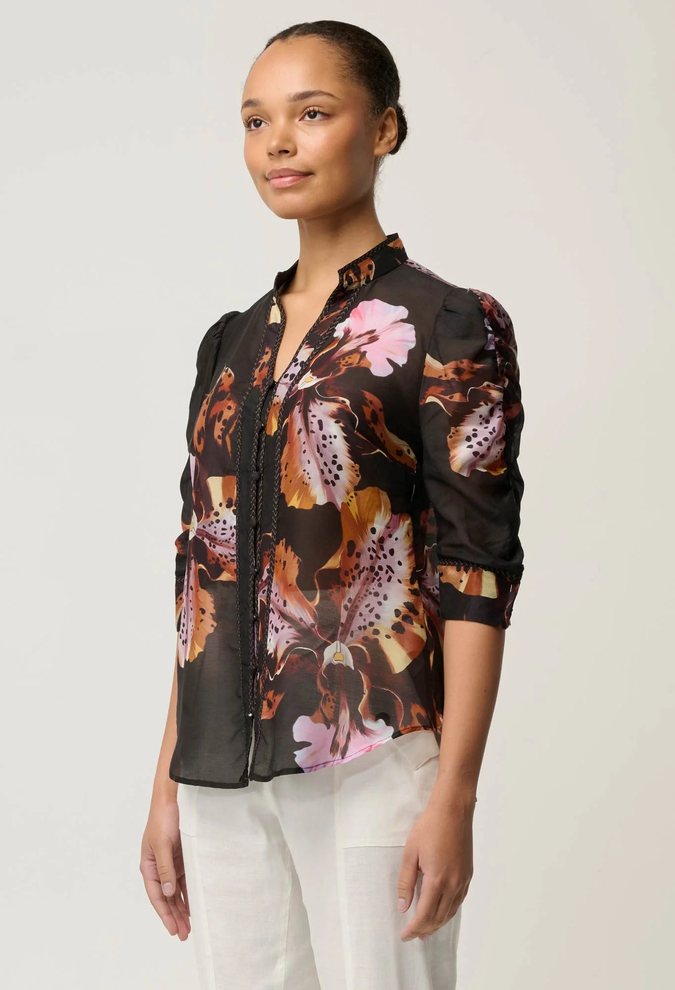 Once Was | Calantha Blouse | Sunset Orchid