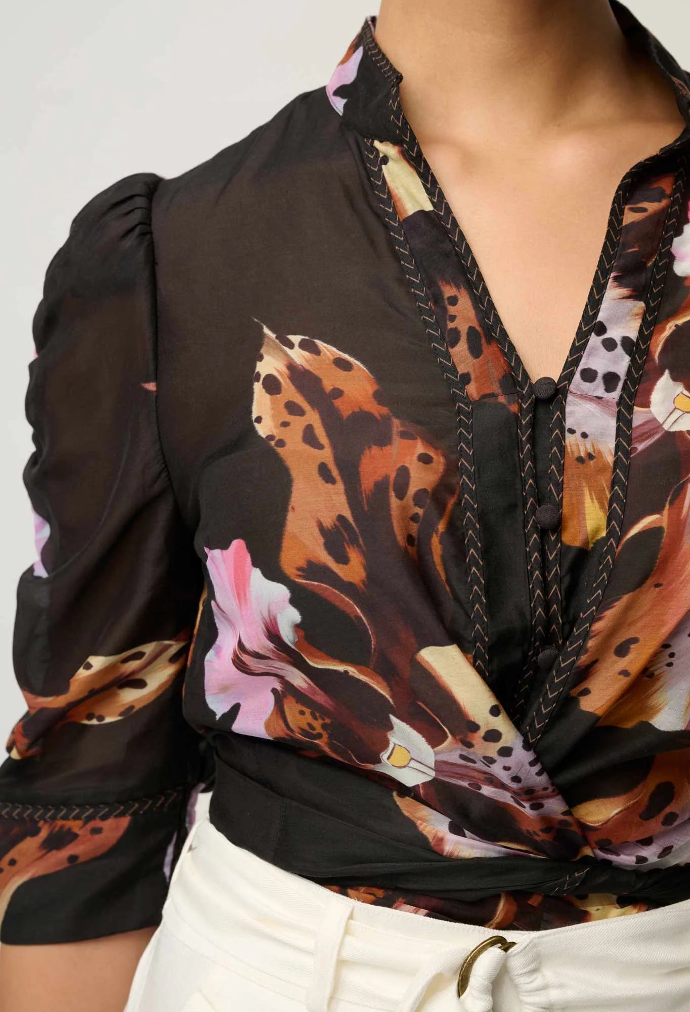 Once Was | Calantha Blouse | Sunset Orchid