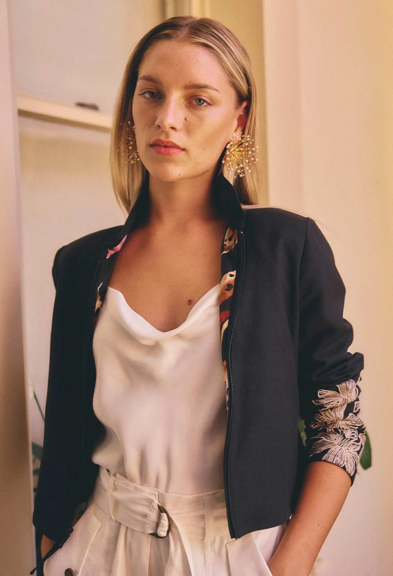 Once Was | Delray Reversible Linen Viscose Jacket | Sunset Orchid