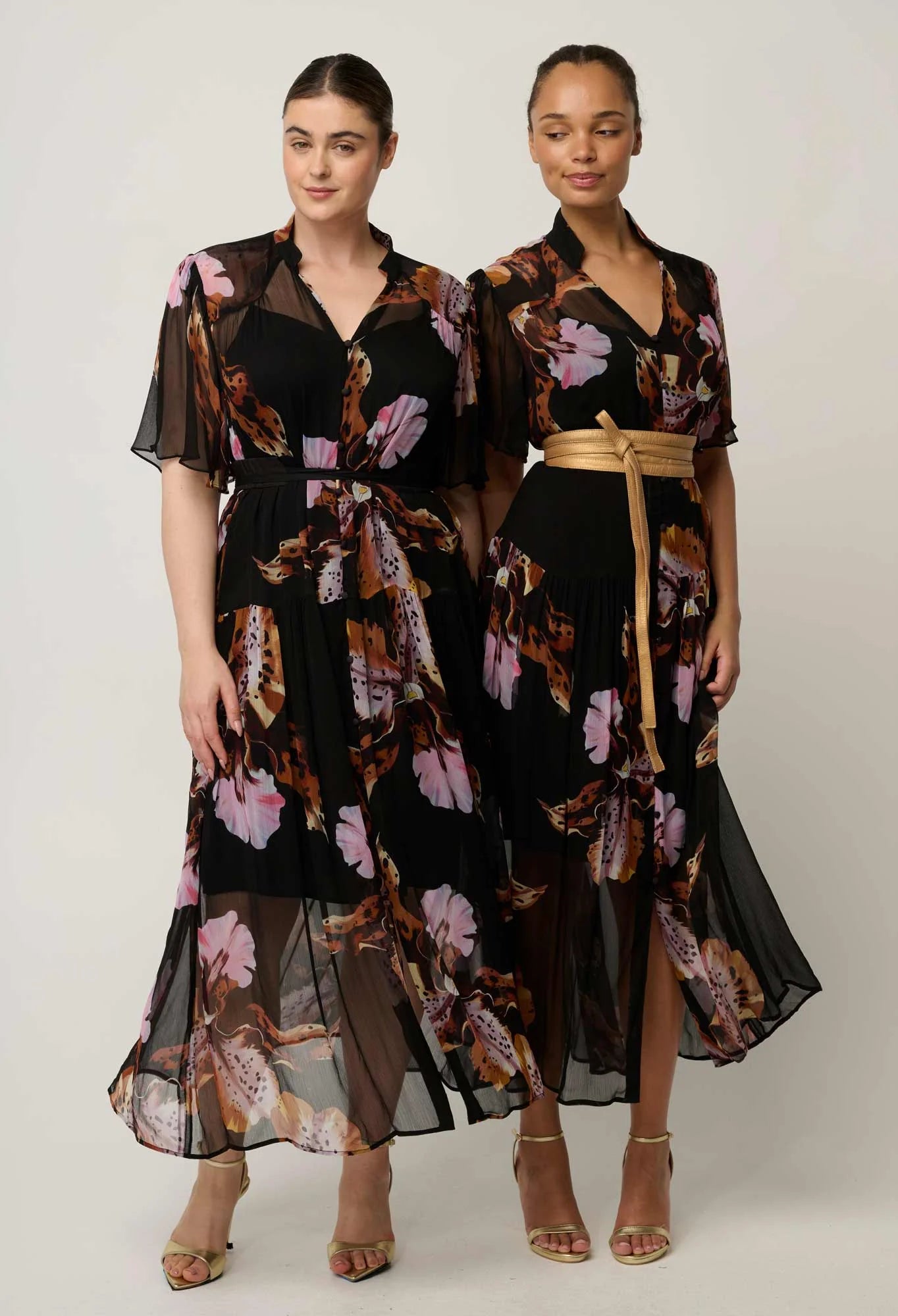Once Was | Ceres Chiffon Dress | Sunset Orchid