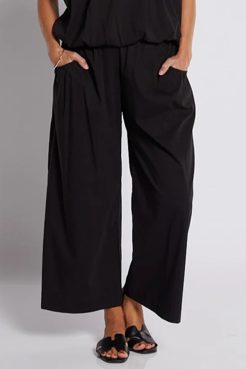 Philosophy | Hucknall 7/8 Wide Leg Pant | Black