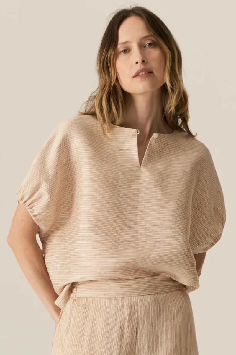 POL | Stelle Reversible Top | Red/Natural Stripe