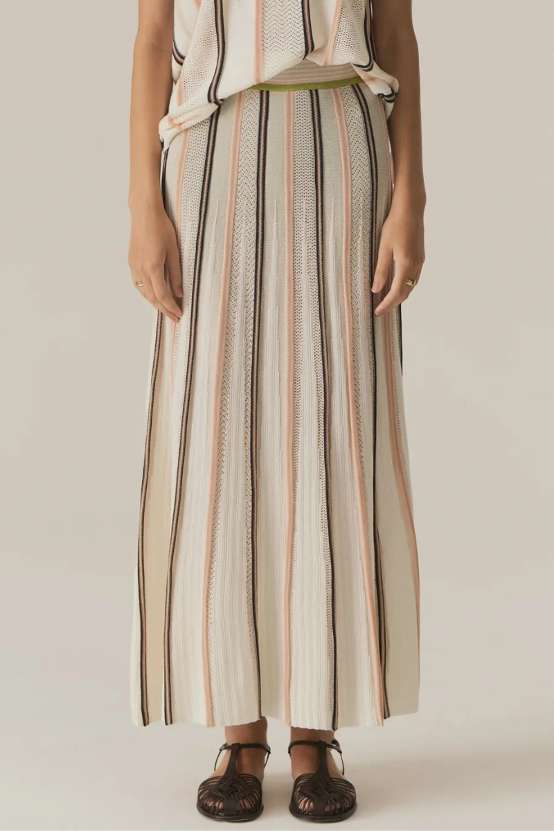 POL | Tedd Knit Skirt | Natural/Ivory