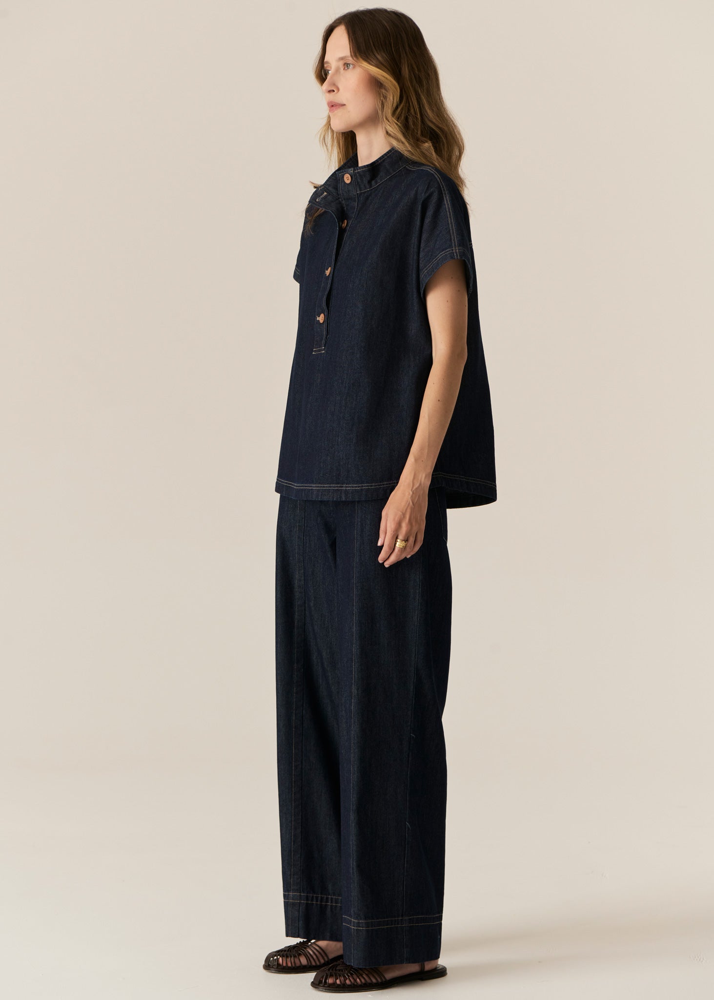 POL | Carsen Full Length Pant | Dark Wash