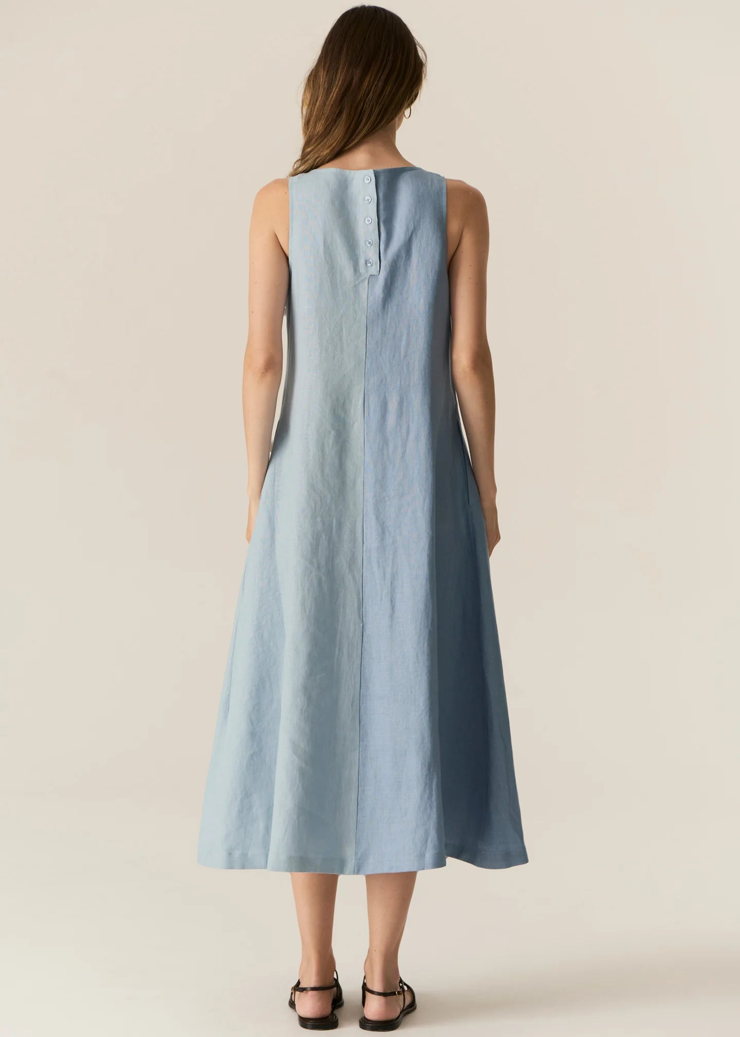 POL | Saga Two Tone Dress | Blue/Light Blue