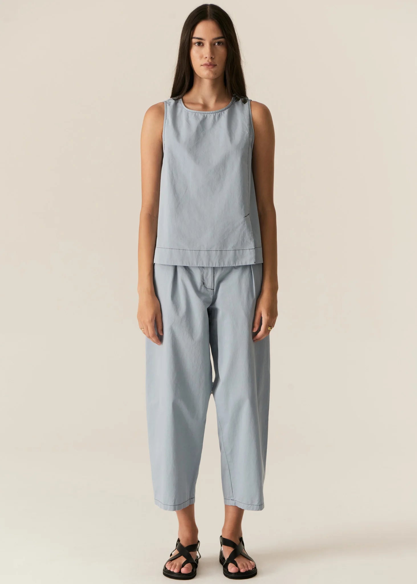 POL | Avrid Barrel Pants | Blue