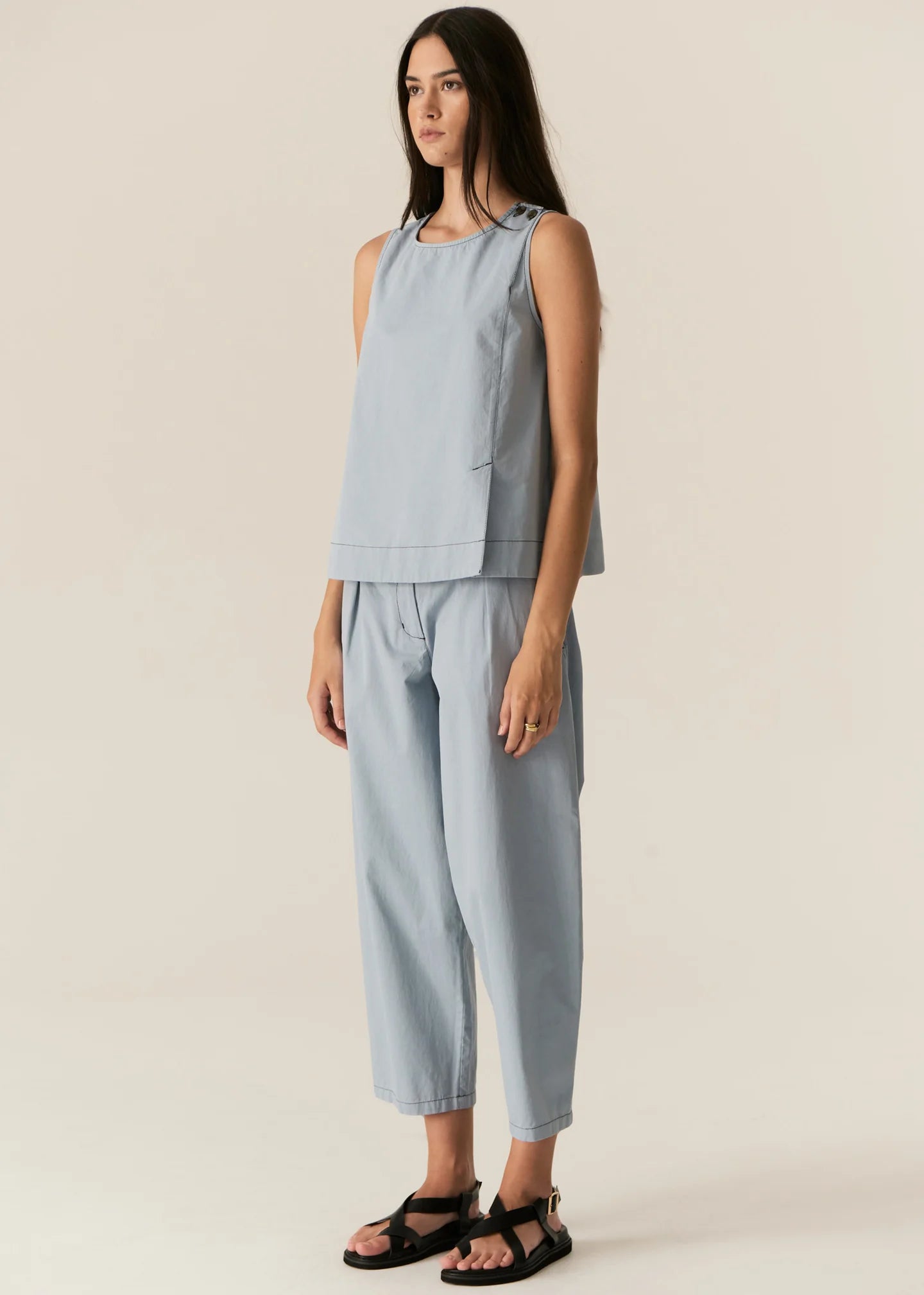 POL | Avrid Barrel Pants | Blue