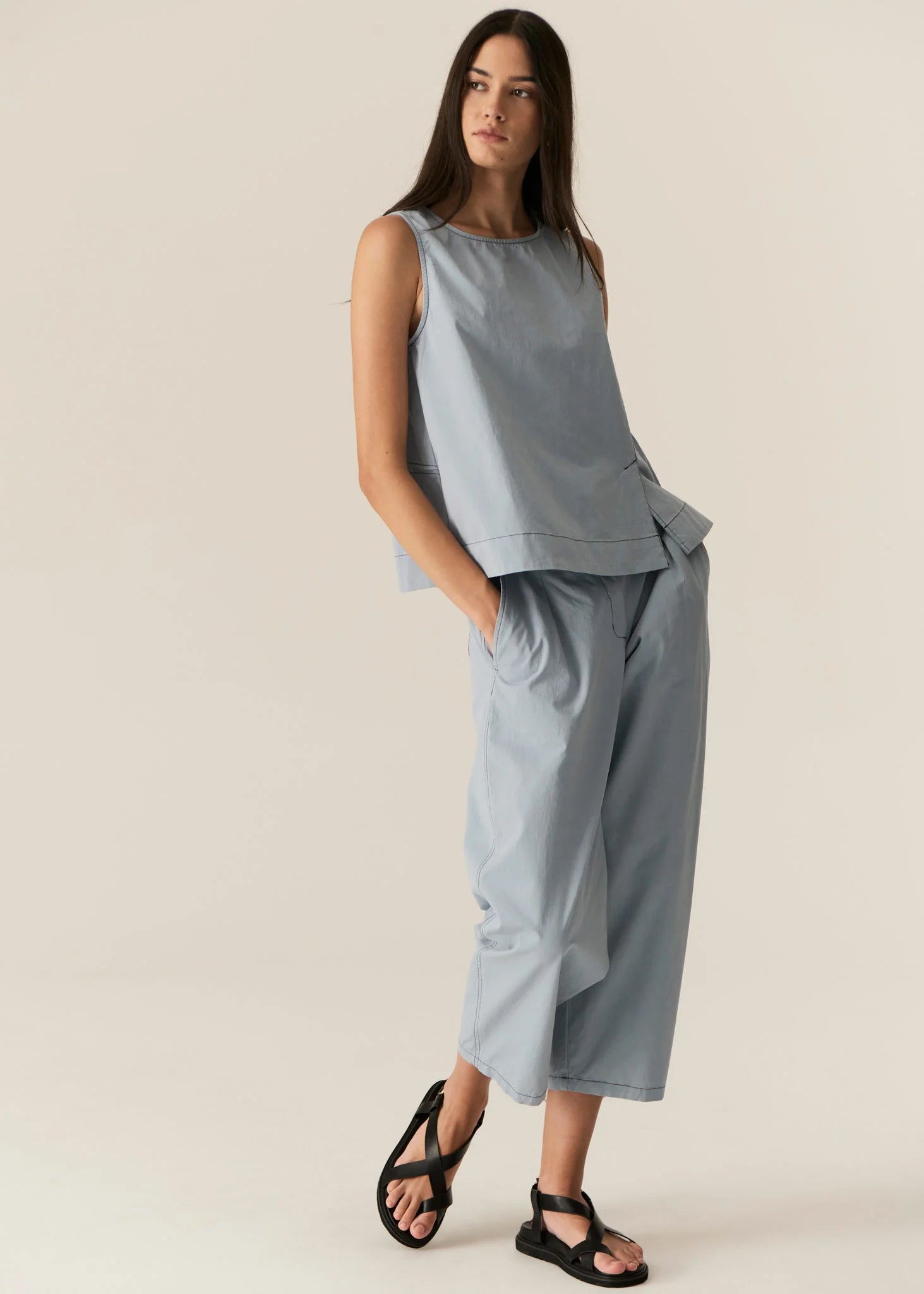 POL | Avrid Barrel Pants | Blue