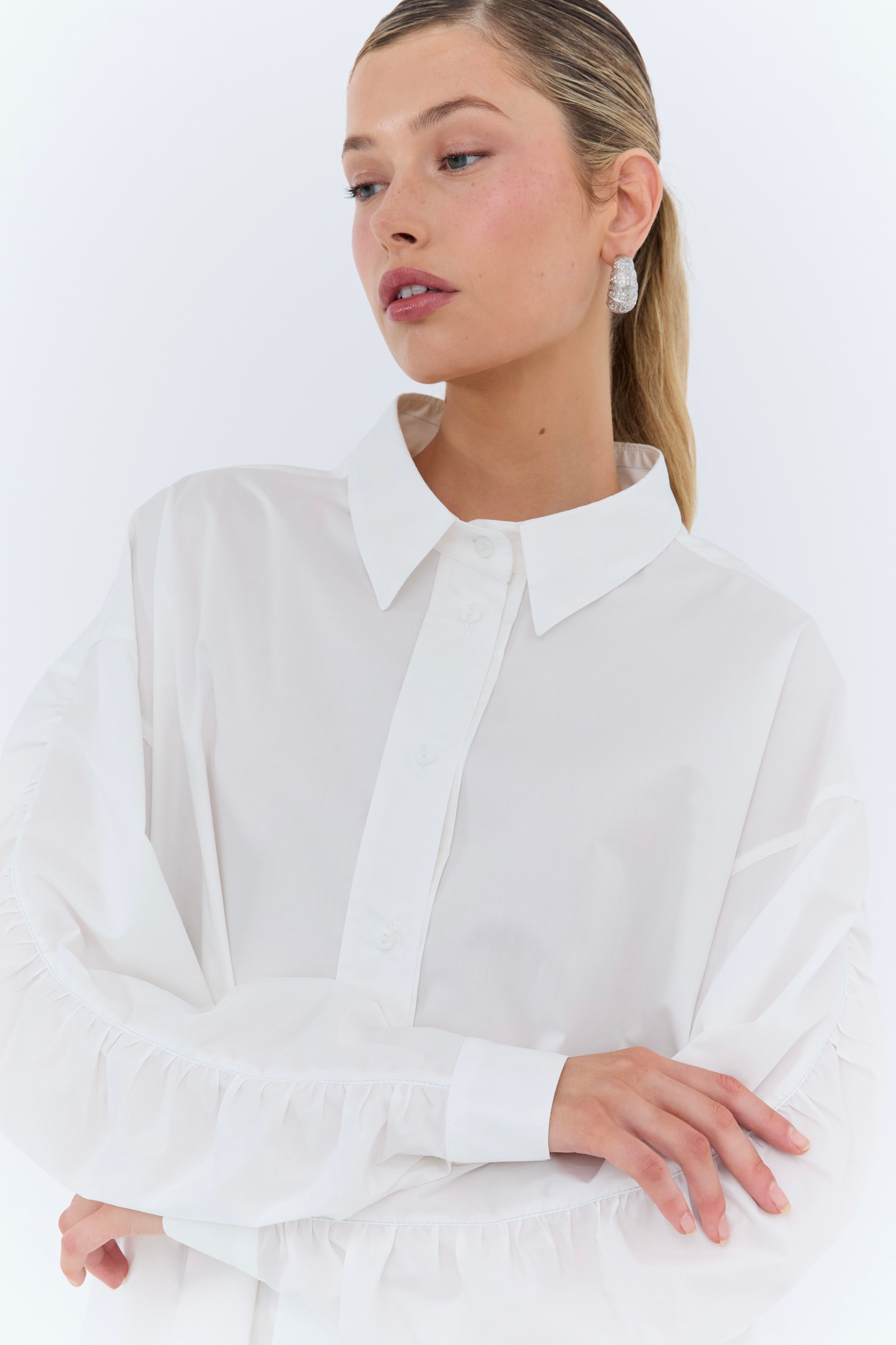 Eder by Anna | Pamela Oversized Shirt | White