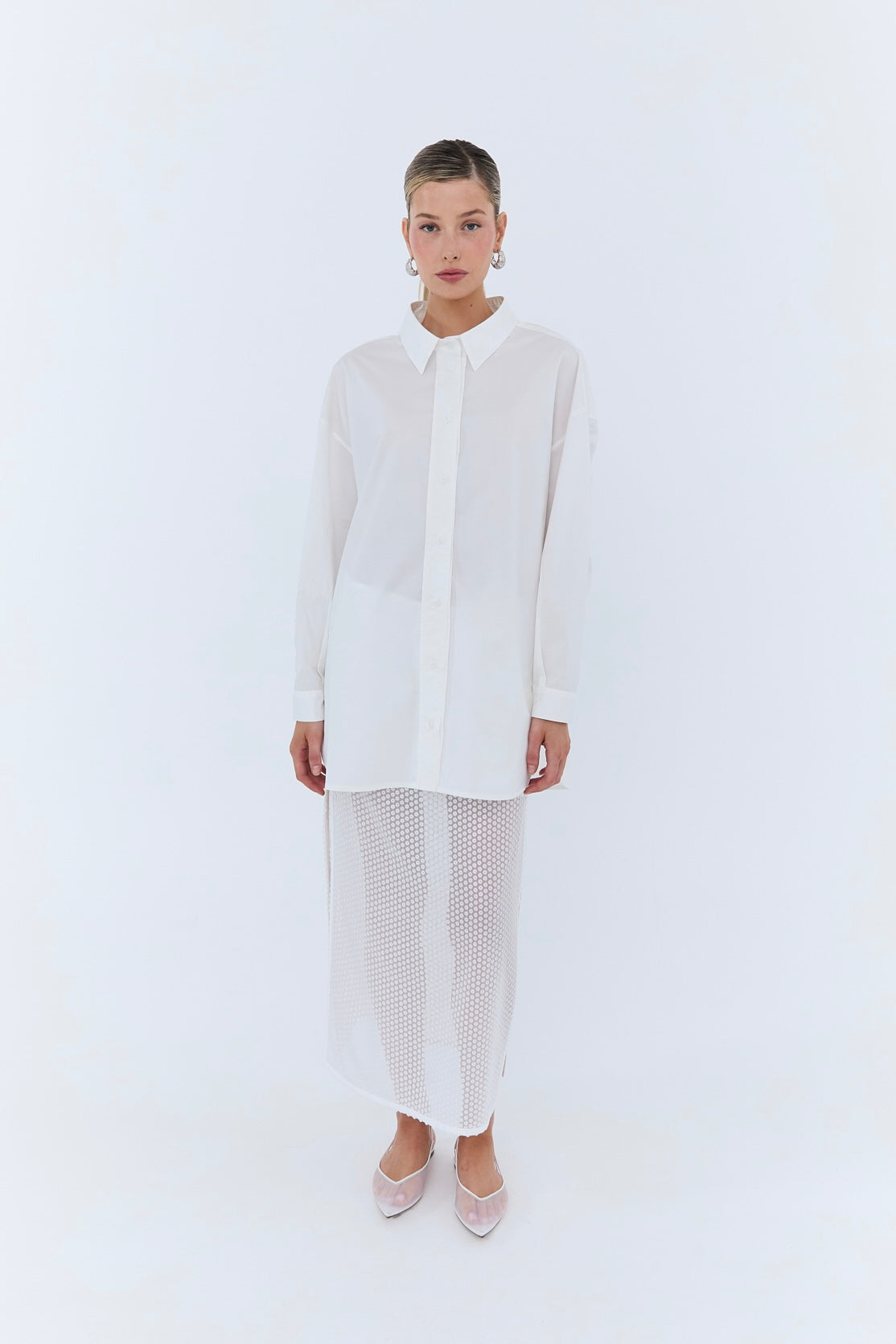 Eder by Anna | Pamela Oversized Shirt | White
